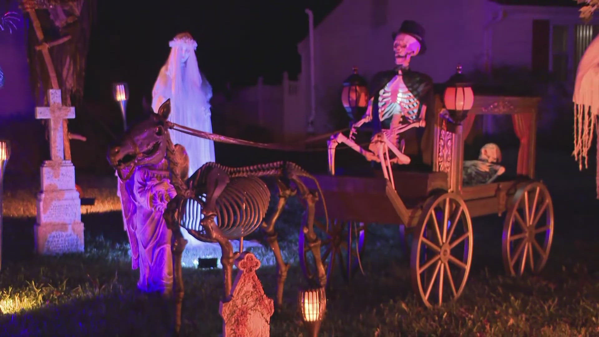 Spooky Check In Check out this spooky Halloween display in Stow | wkyc.com