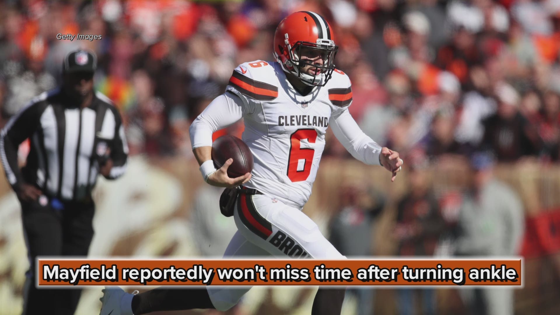 REPORT: Cleveland Browns QB Baker Mayfield turned ankle vs. Los Angeles Chargers, won't miss time