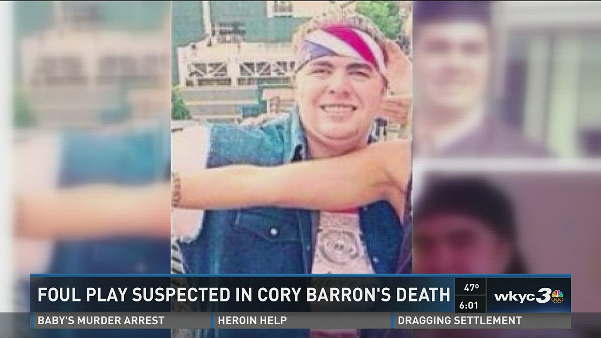 Foul play suspected in Cory Barron's death