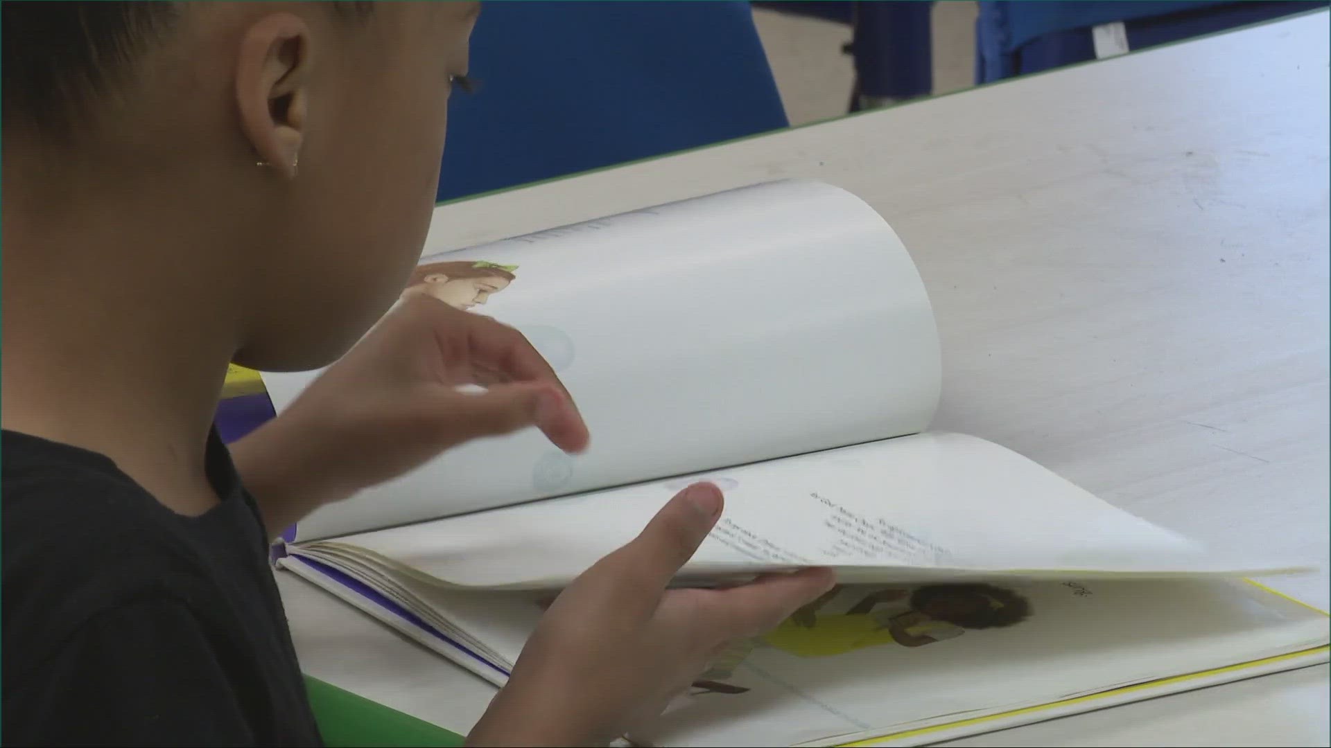 Each week, volunteers help young scholars strengthen their reading skills.