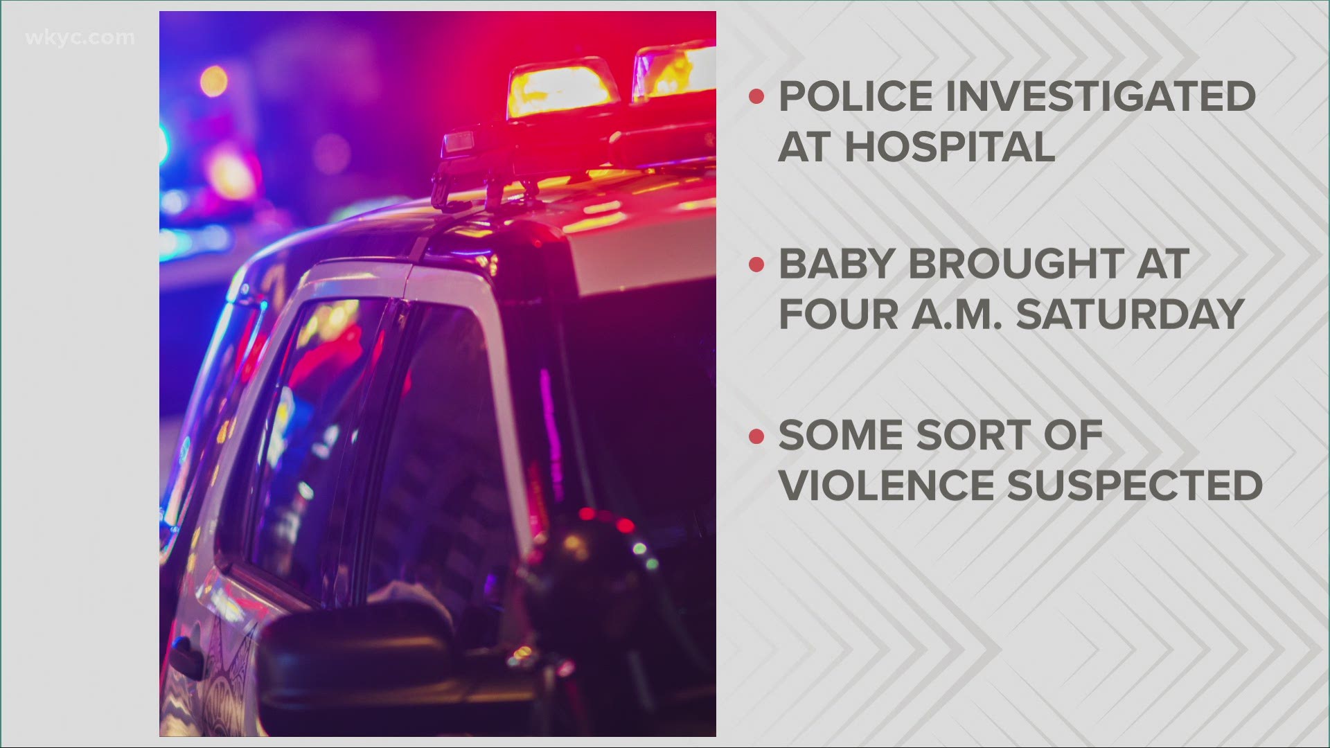 Police responded to Rainbow Babies and Children's Hospital around 4 a.m. The Medical Examiner is working to determine the cause of death.