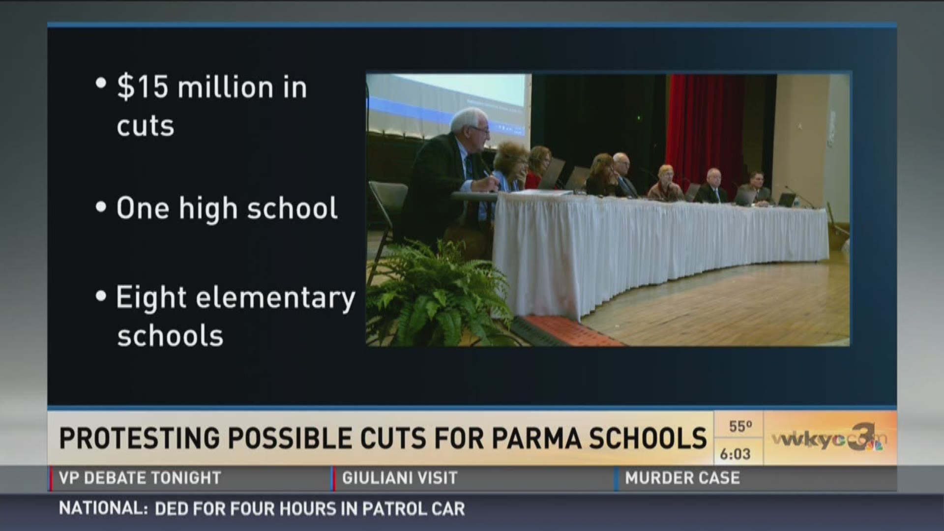 Protesting possible cuts for Parma schools - Tiffany Tarpley