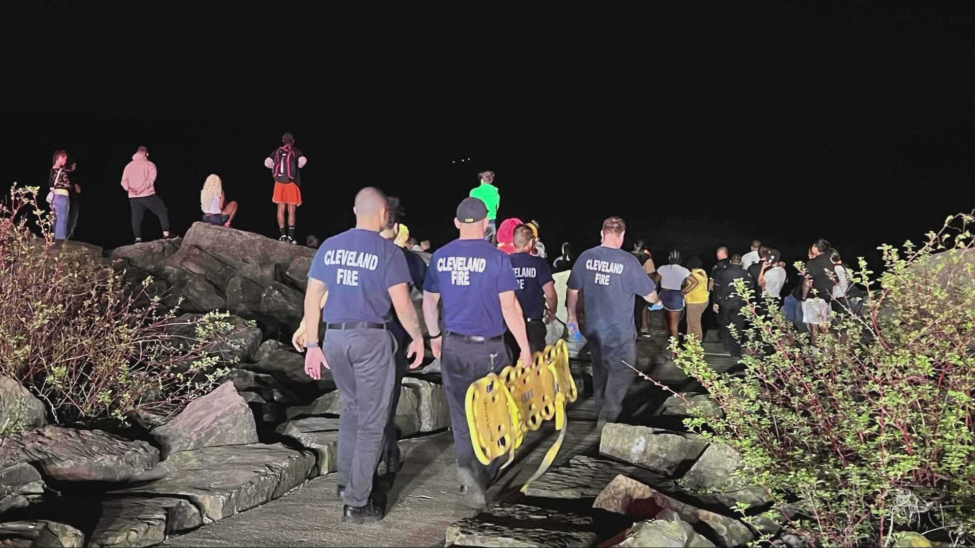 Witnesses say the victim was fishing by the pier when he fell into the water and remained under for about five minutes.