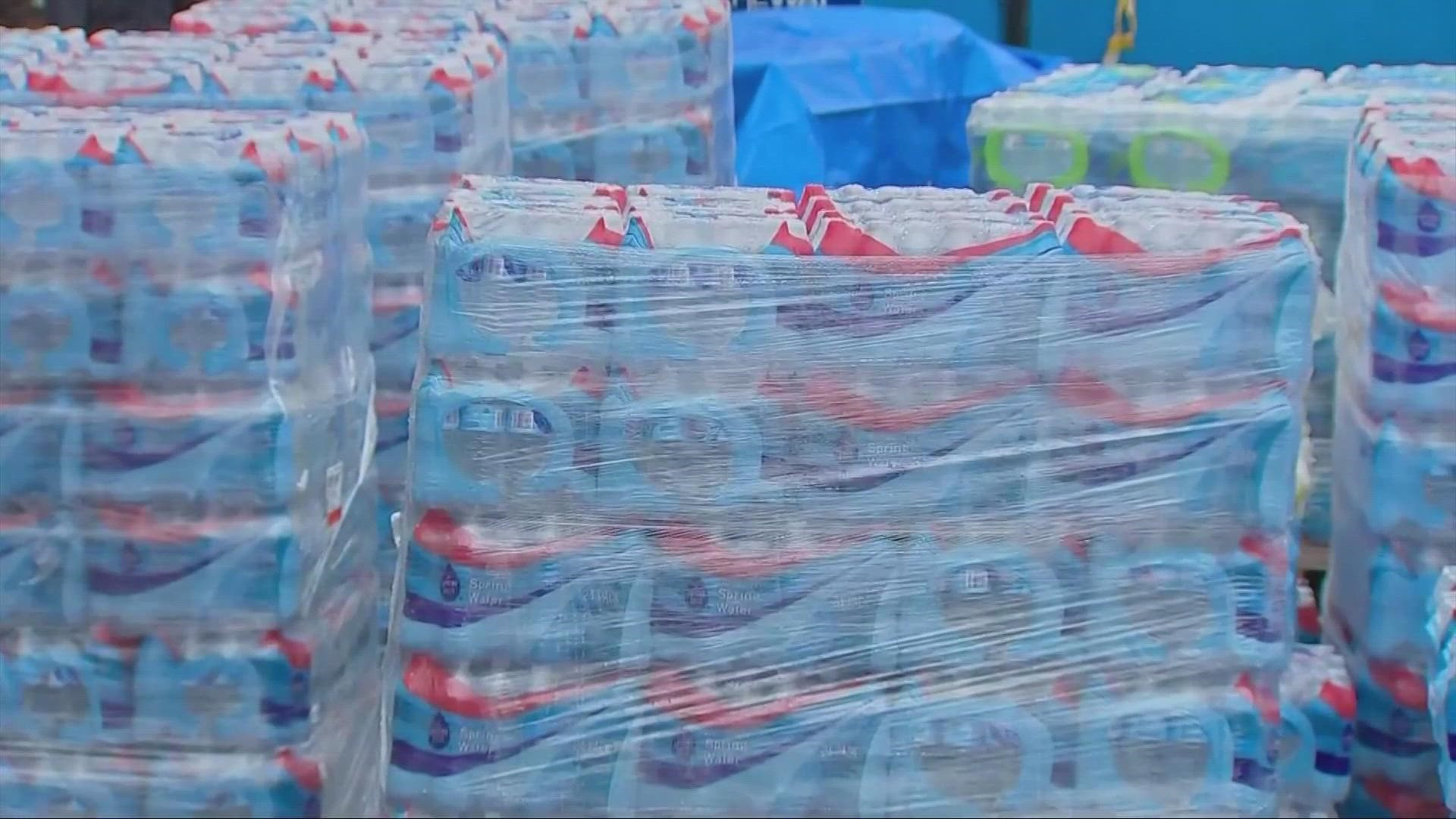Many of the organizations have been supplying the community with bottled water, particularly for those with private wells.