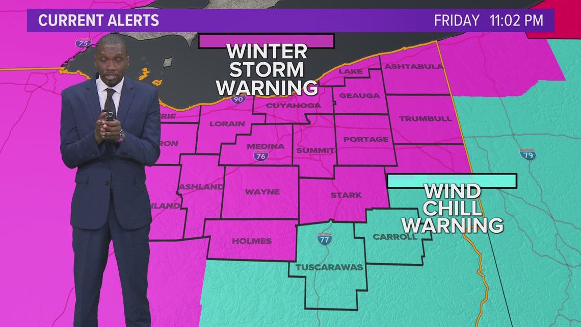 Blizzard warning canceled for portions of Northeast Ohio, but winter storm warning remains in effect