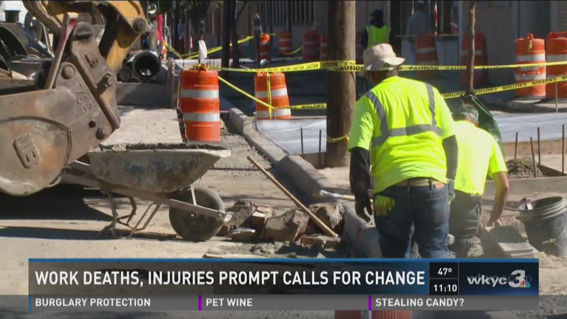 Work deaths, injuries prompt calling for change