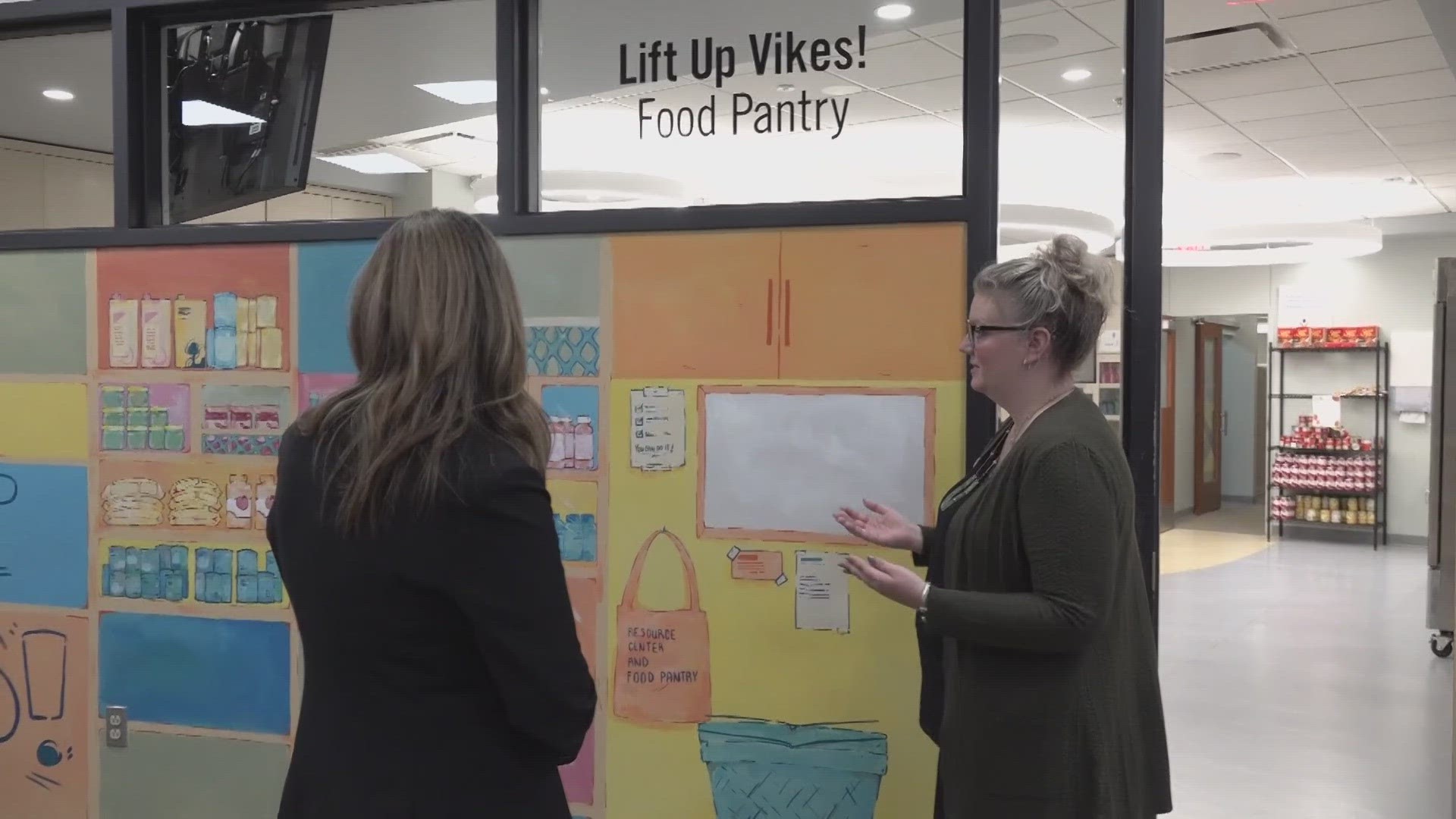 Dr. Amy Acton goes inside CSU's LUV! Food Pantry