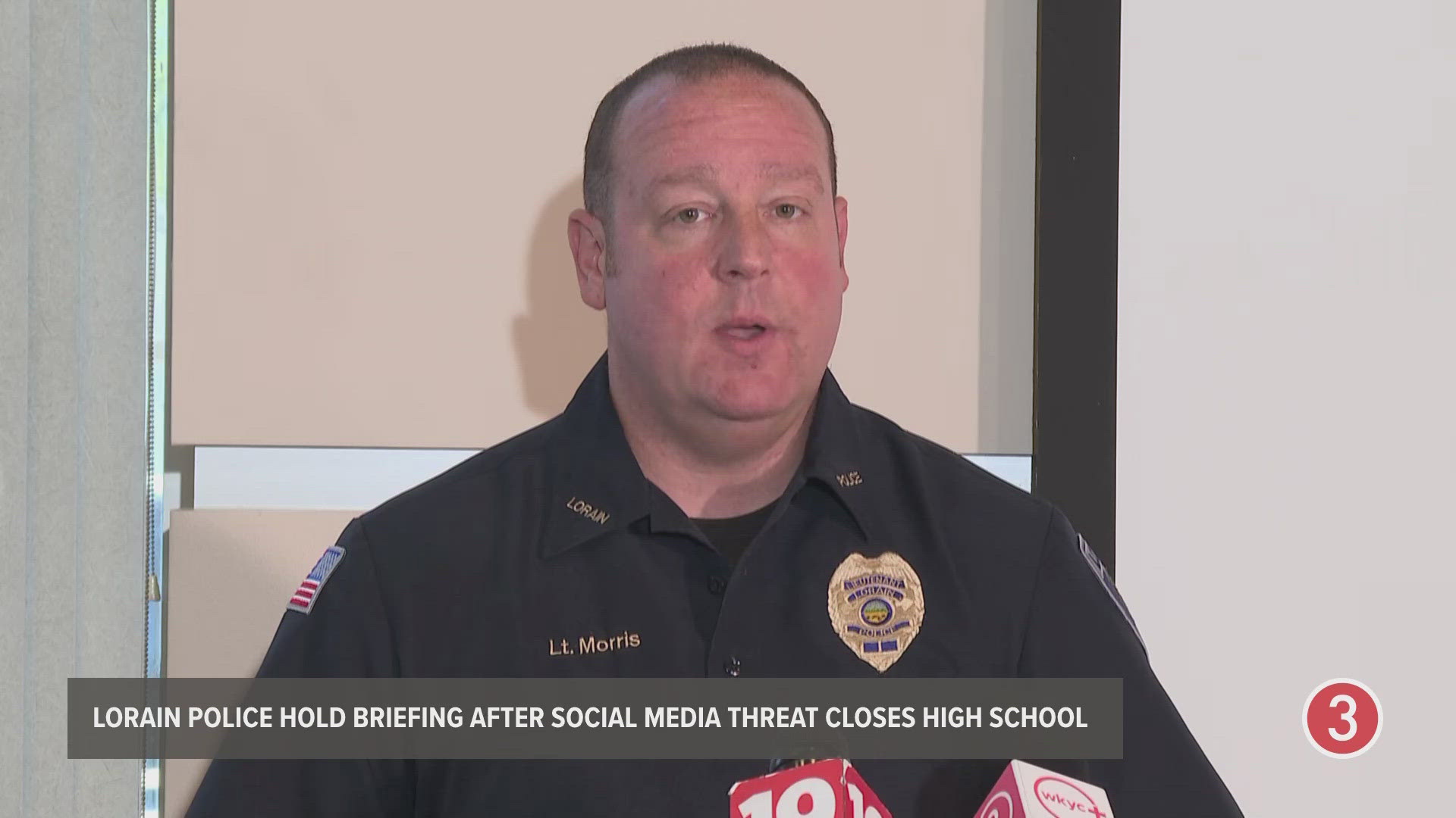 Lorain police says it received notification from the FBI at approximately 4 a.m. that a threat to 'shoot up a school' had been found on social media.