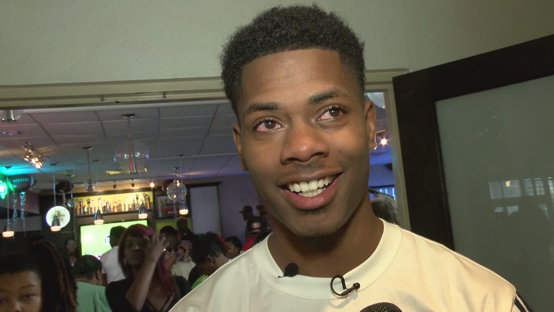 The LSU cornerback fought back tears of joy after learning he had been selected 46th overall by Cleveland.