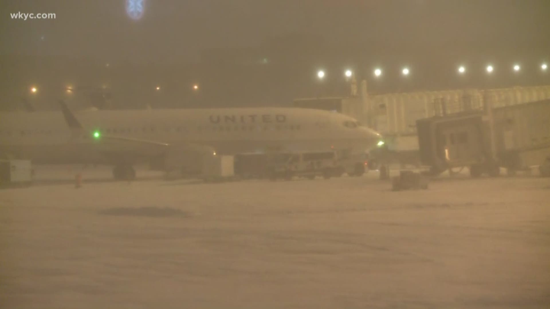 Jan. 19, 2019: It has been a tough travel day as this weekend's winter storm is causing cancellations and delays at Cleveland Hopkins International Airport. WKYC's Ray Strickland has an update.