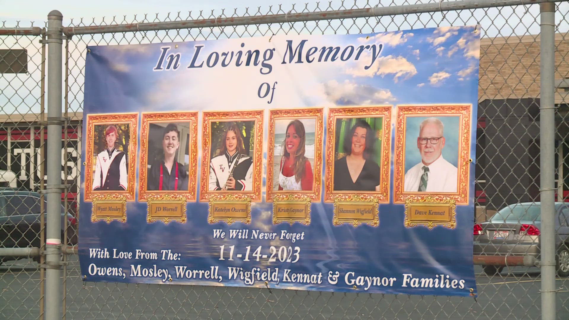 The district will honor Wyatt Mosley, Katelyn Owens, JD Worrell, Kristy Gaynor, Dave Kennat and Shannon Wigfield, who died as a result of the Nov. 14, 2023 crash.