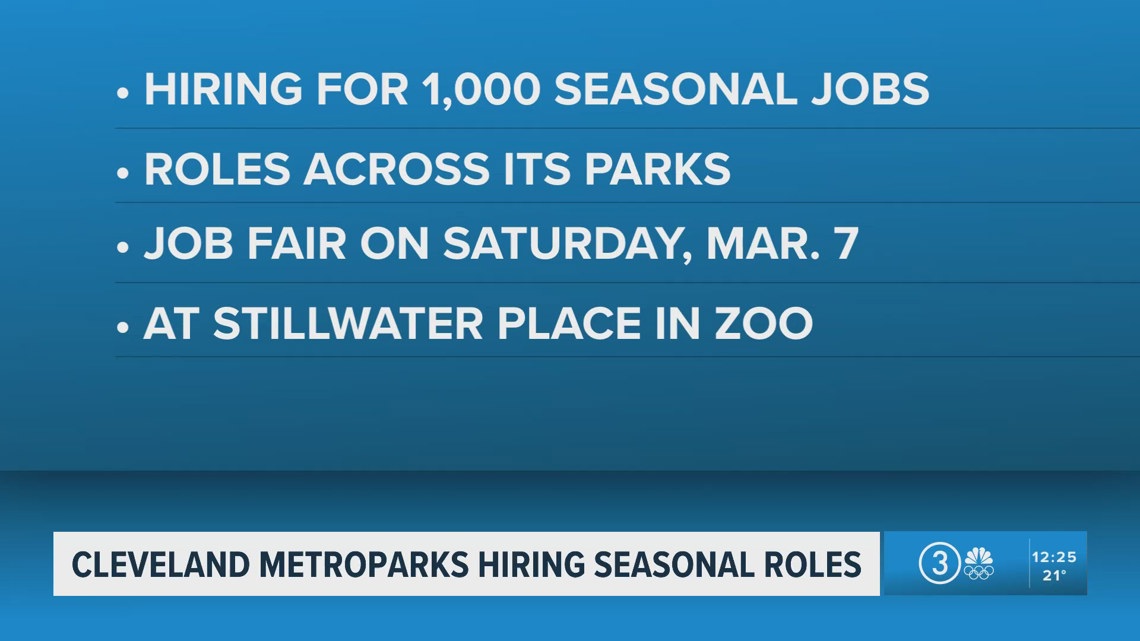 Cleveland Metroparks hiring for 1,000 seasonal jobs: Here's how you can ...