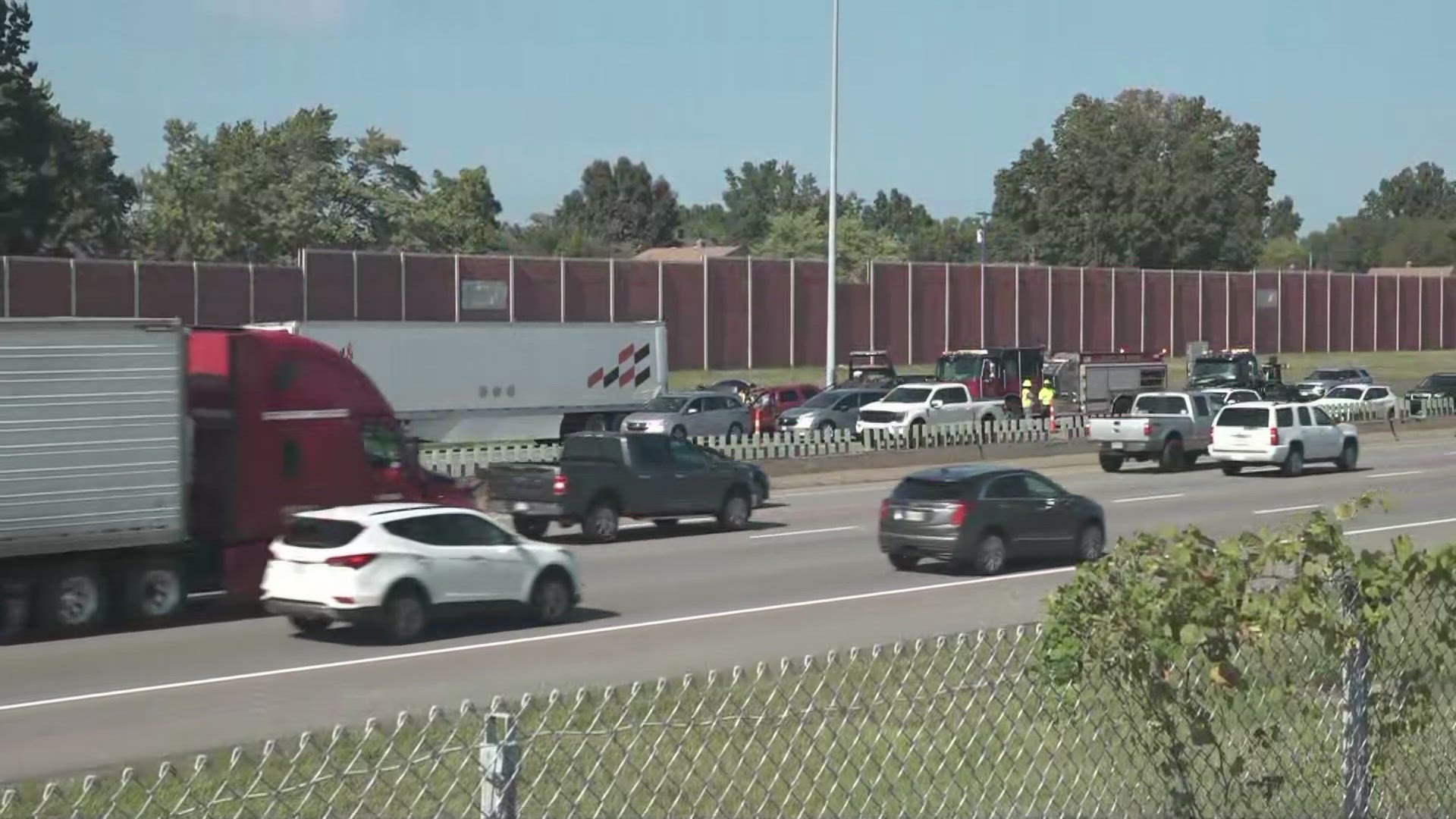 The right two lanes of I-90 West are blocked near East 200th Street and drivers are asked to avoid the area until midnight.