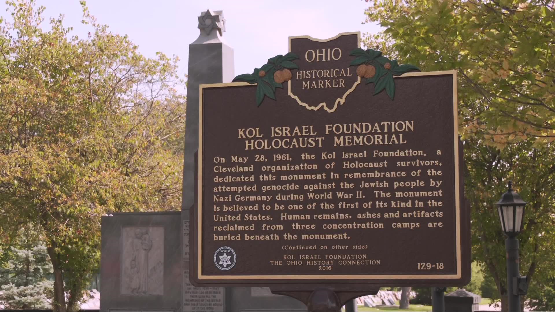 The Kol Israel Holocaust Memorial in Bedford Heights is the first holocaust memorial in the United States to be given national memorial status.