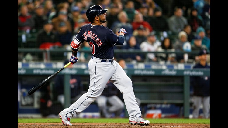 Cleveland Indians slugger Edwin Encarnacion finds his swing