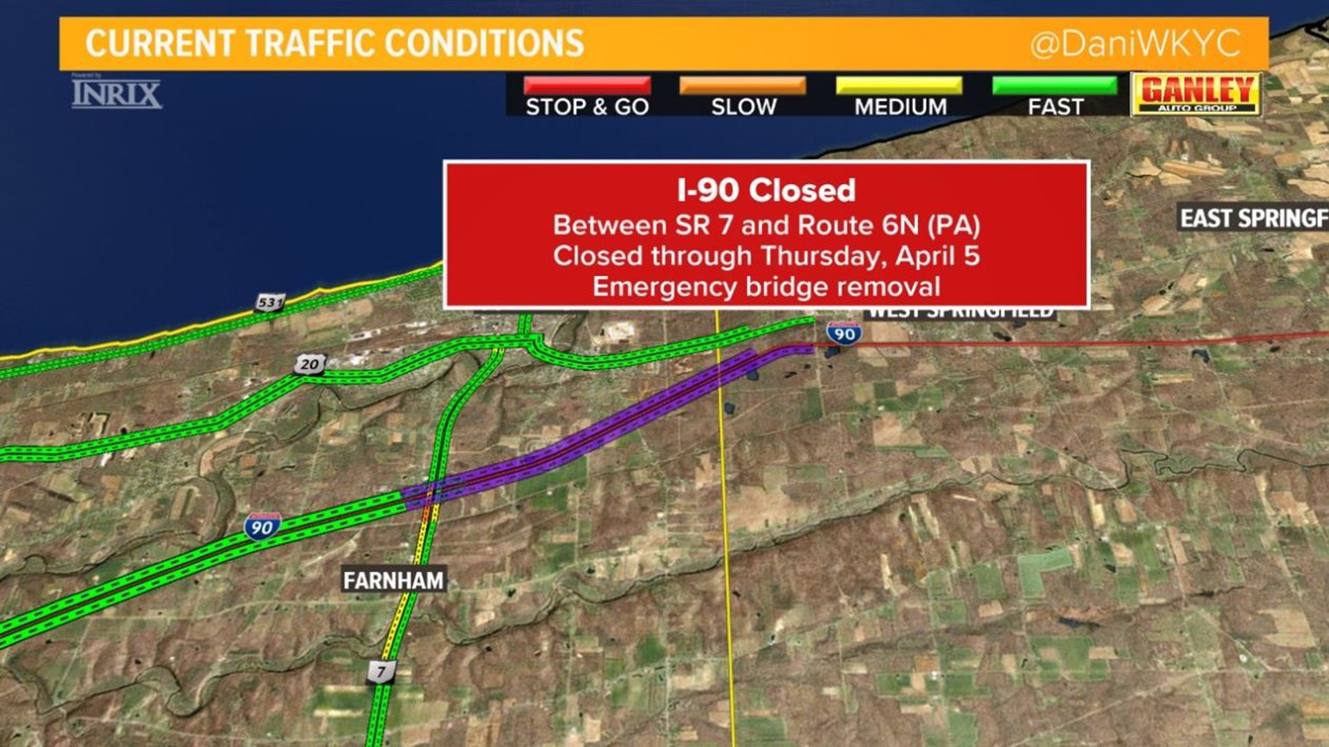 I 90 Closed Until Thursday At Pennsylvania State Line Wkyc i-90-closed-until-thursday-at-pennsylvania-state-line-wkyc