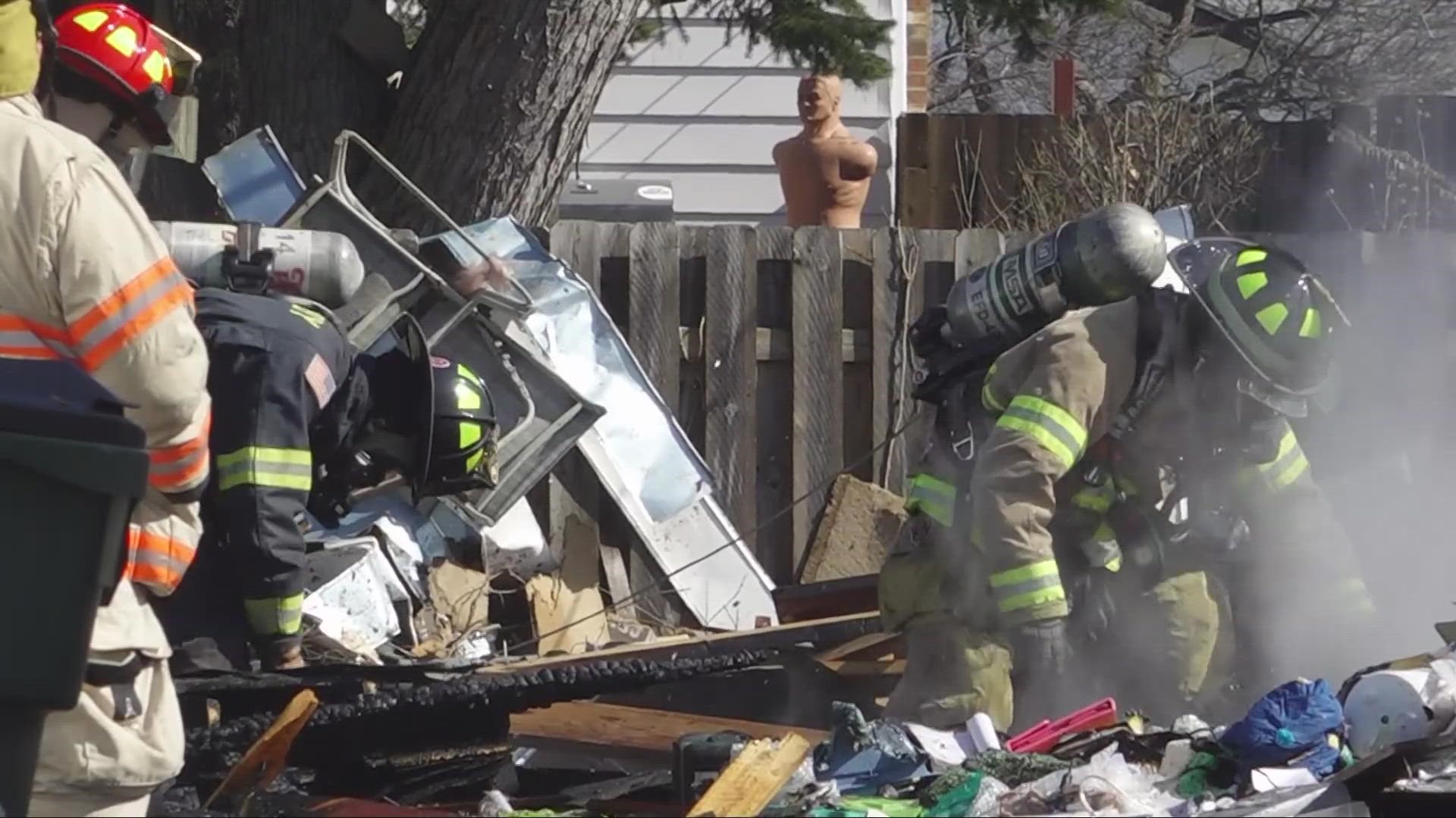 The explosion happened in Wickliffe at around 10:46 a.m.