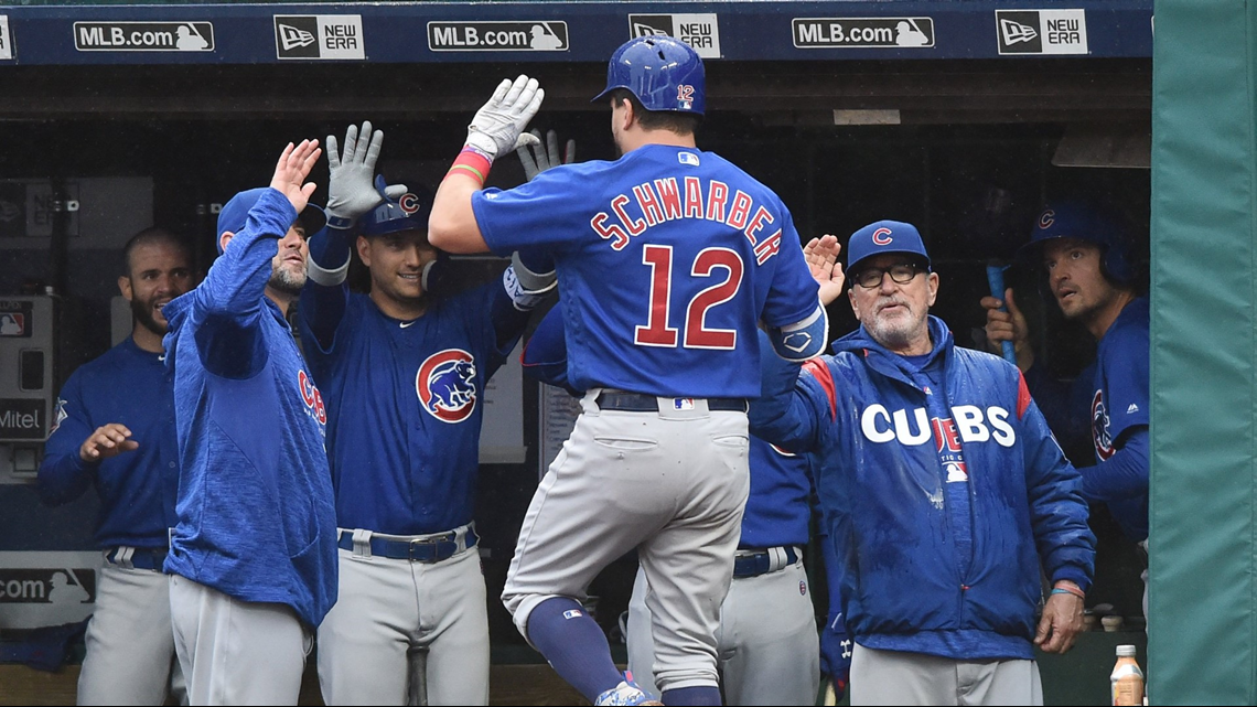 Kyle Schwarber hits 2 HRs as Cubs beat Indians in 2016 Series rematch