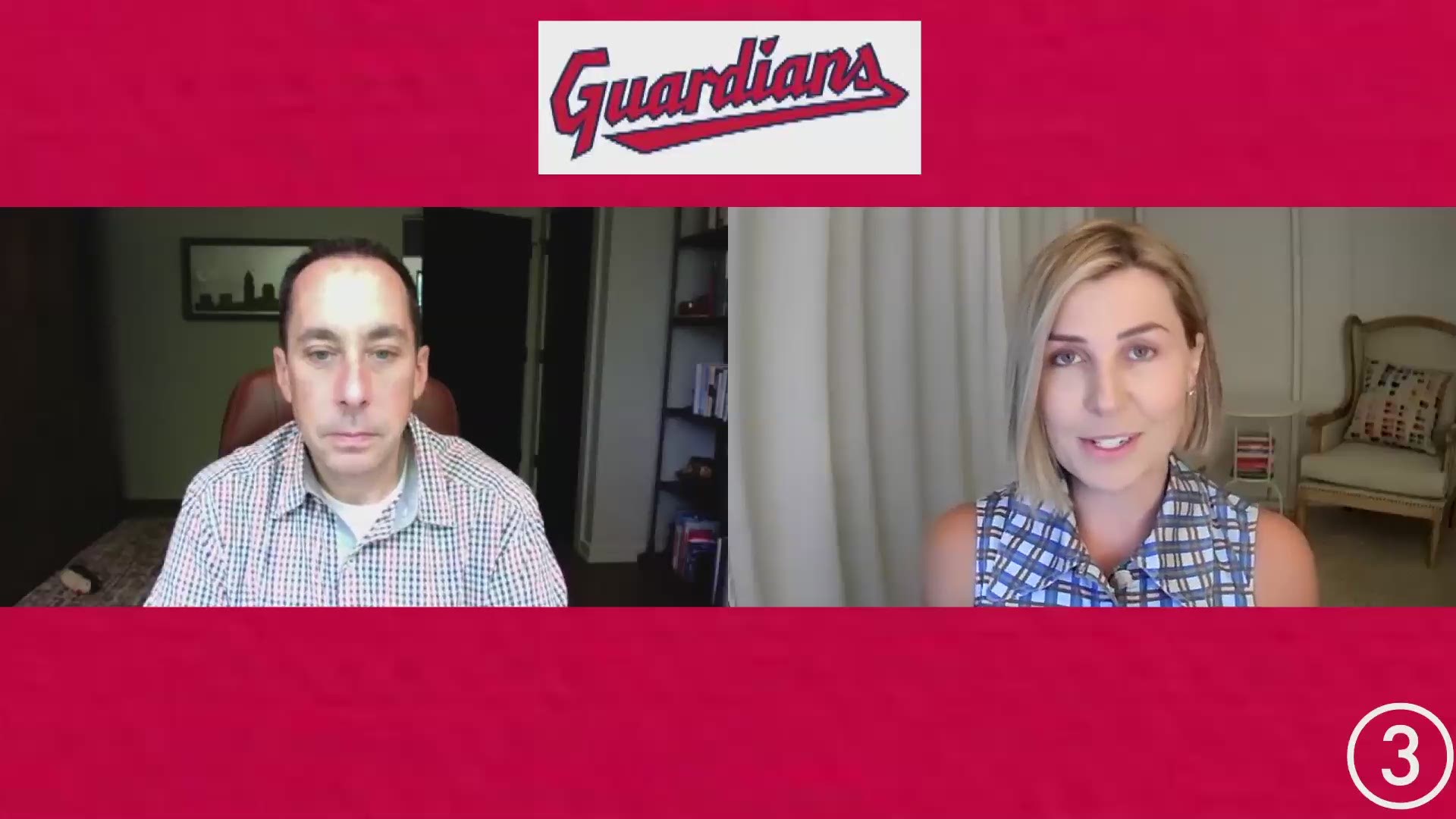 Speaking with 3News' Sara Shookman, Greater Cleveland Sports Commission CEO David Gilbert shared his reaction to the Cleveland Indians' new name.