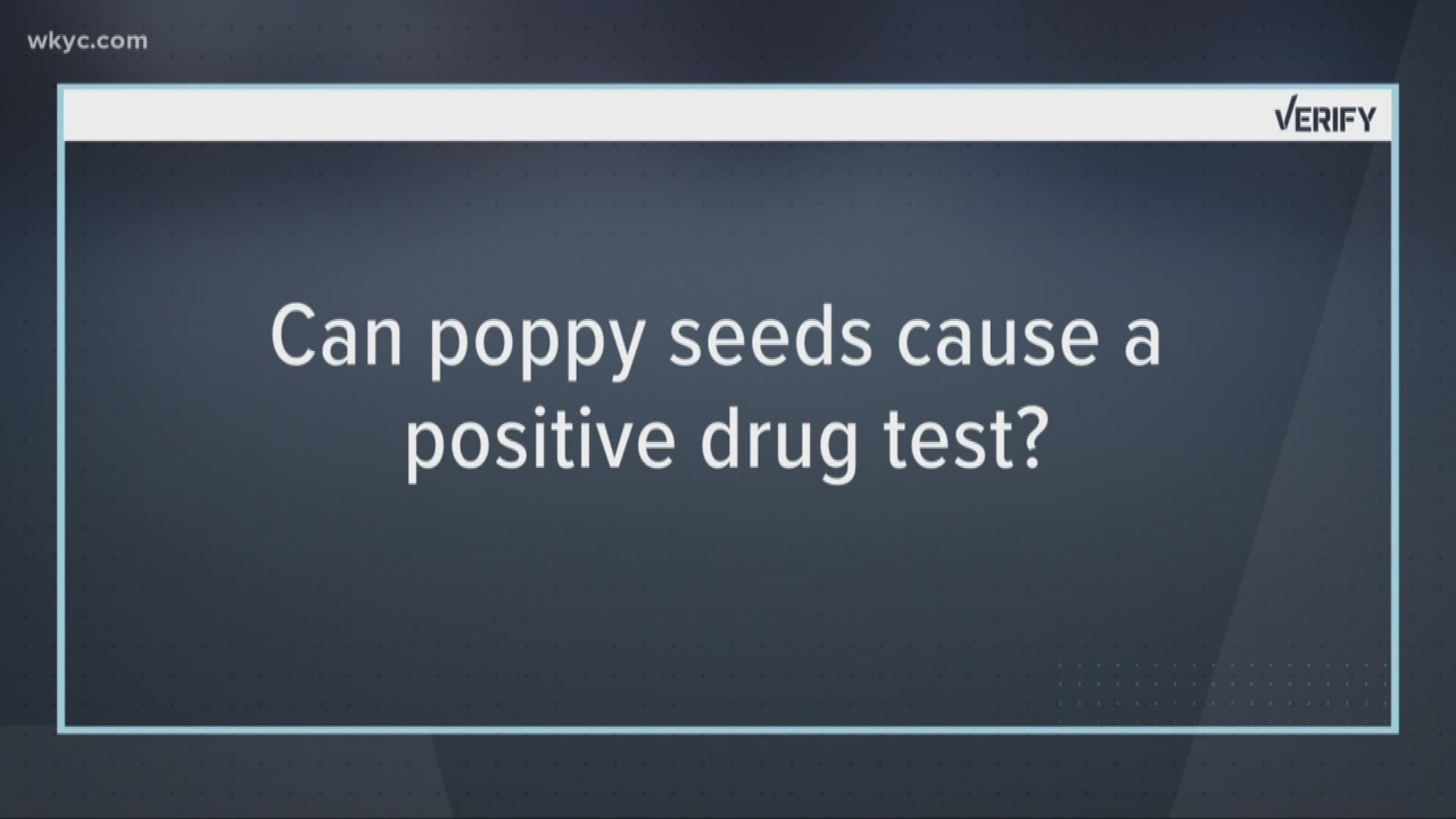 Can poppy seed cause a positive drug test? 