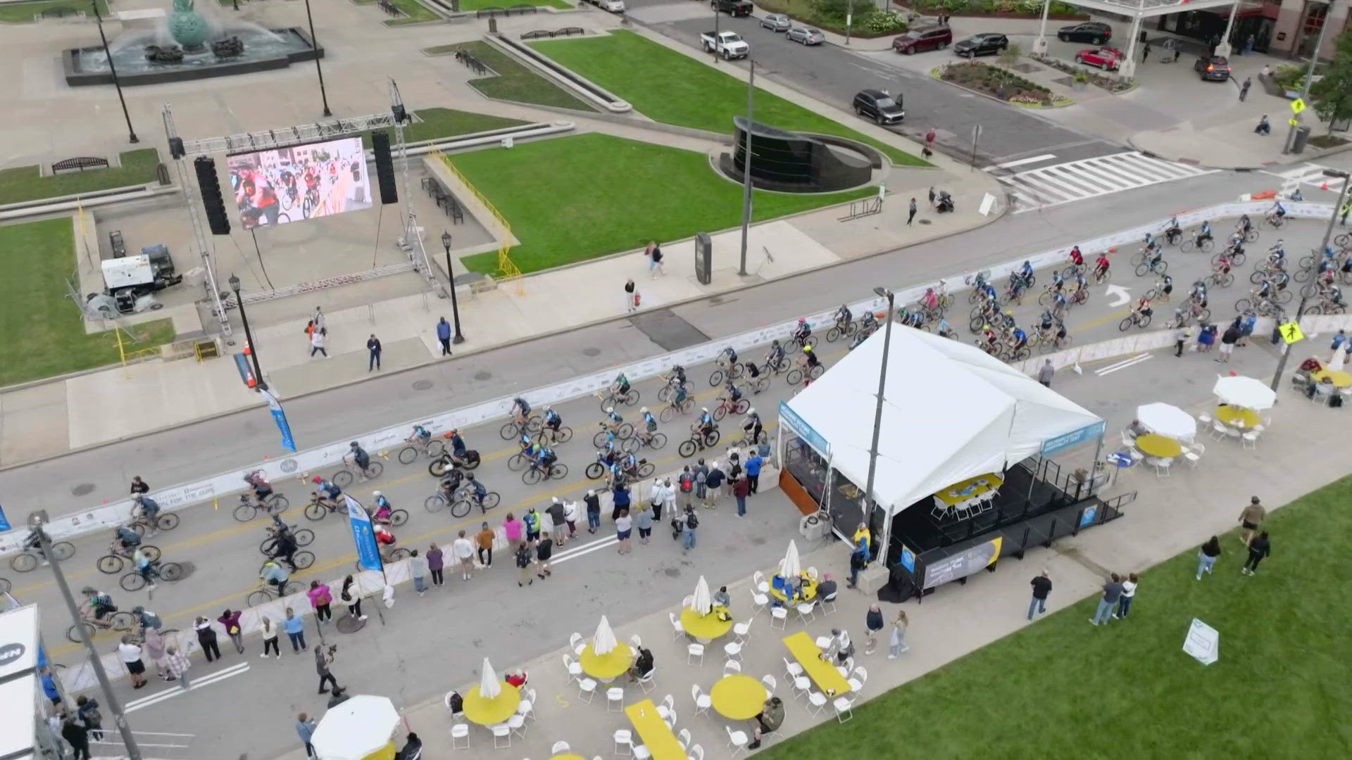 WKYC is hosting an all-day give-a-thon on Thursday in support of VeloSano, Cleveland Clinic's bike ride and cancer research fundraiser.