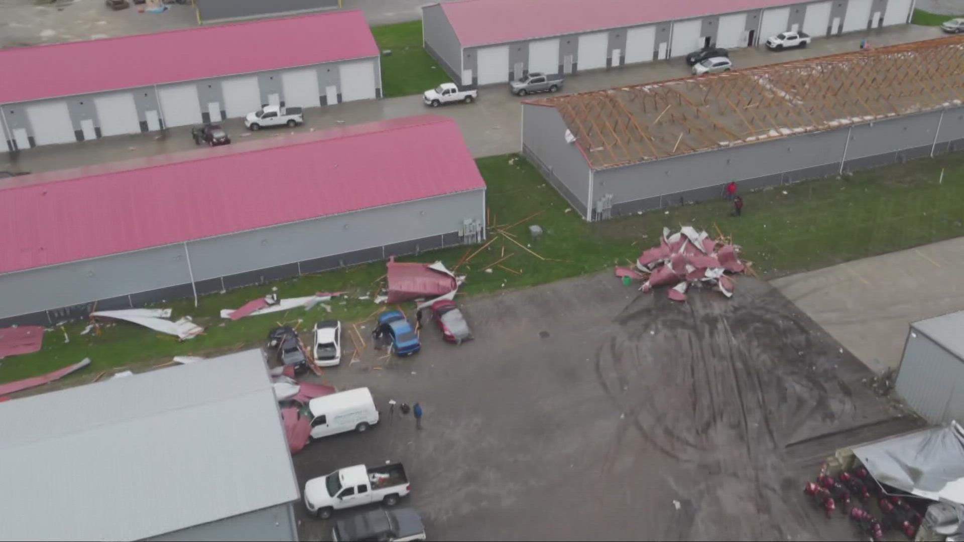 The tornado was confirmed by Cleveland's National Weather Service