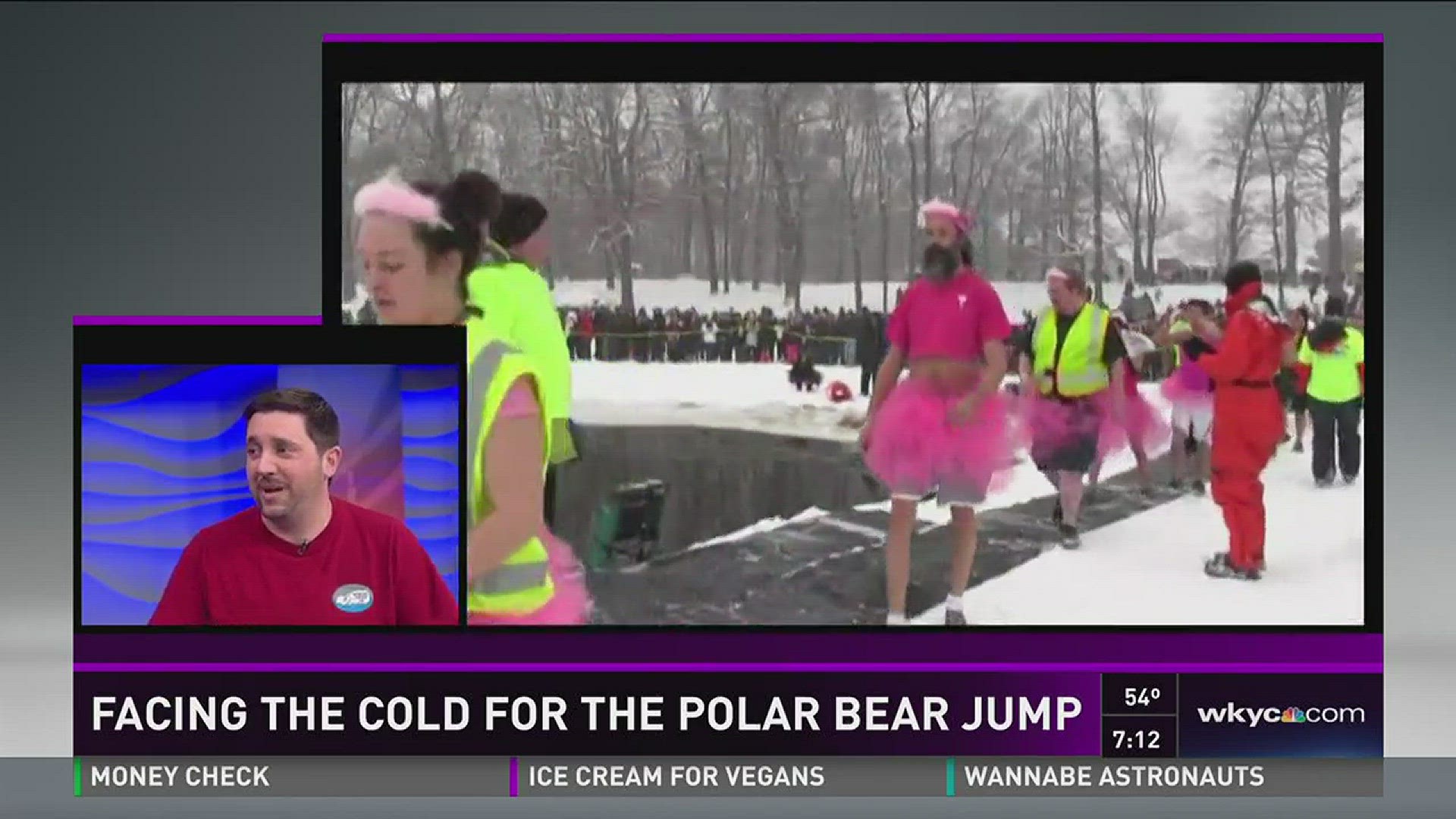 Facing the cold for the Polar Bear Jump
