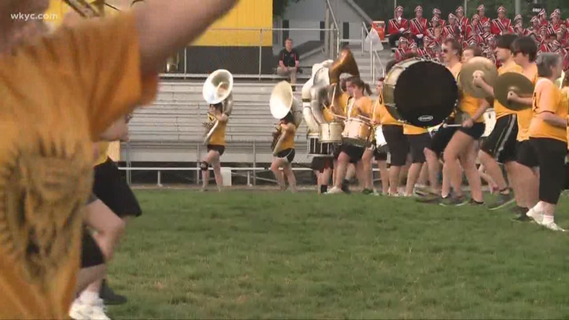 More than 250 former band members of the Cuyahoga Falls Marching Band came together to mark a milestone. Dressed in gold shirts, the Pride Alumni Band celebrated its 50th anniversary during this year's "Preview of Bands" performance at Cuyahoga Falls High School's Clifford Stadium.