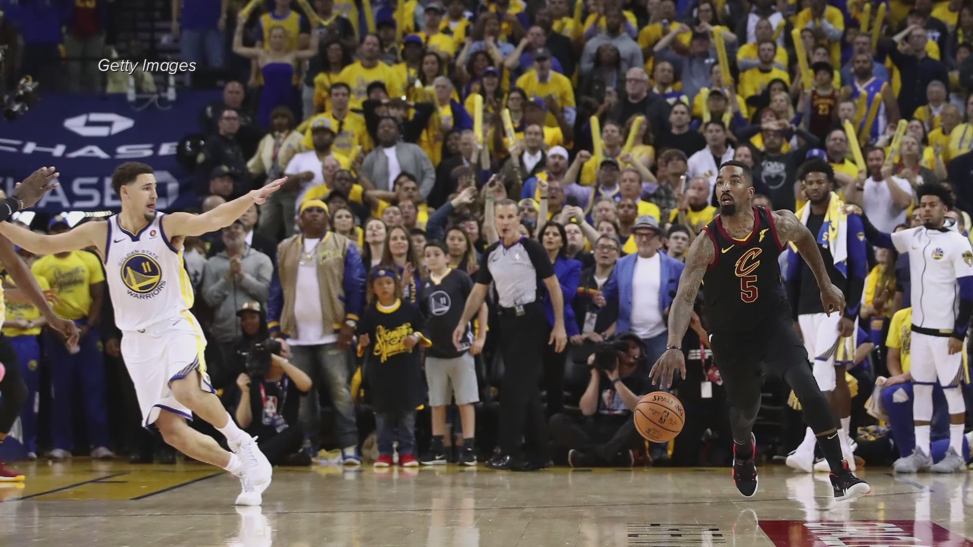 The jersey JR Smith wore in Game 1 of the NBA Finals is for sale
