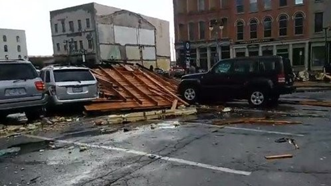 STORM DAMAGE Severe weather causes roof collapse in Sandusky