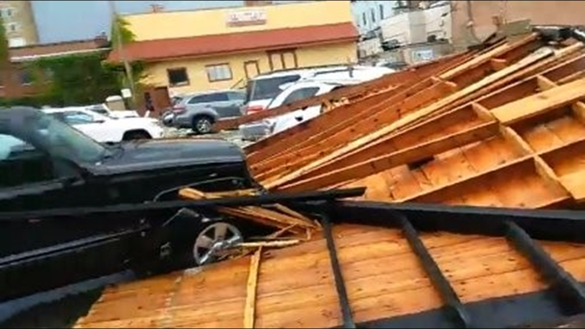 STORM DAMAGE Severe weather causes roof collapse in Sandusky