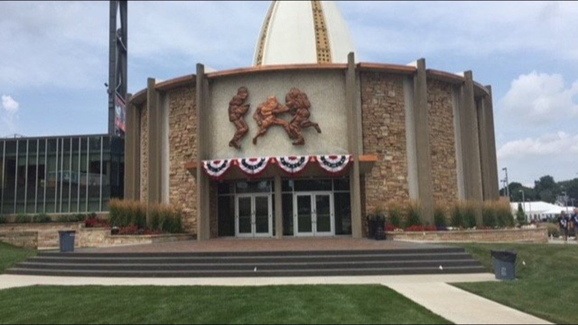 Making big plays at #HOFV! Take an exclusive look at the construction  progress at Tom Benson Hall of Fame Stadium and the Constellation Center  for, By Hall of Fame Village