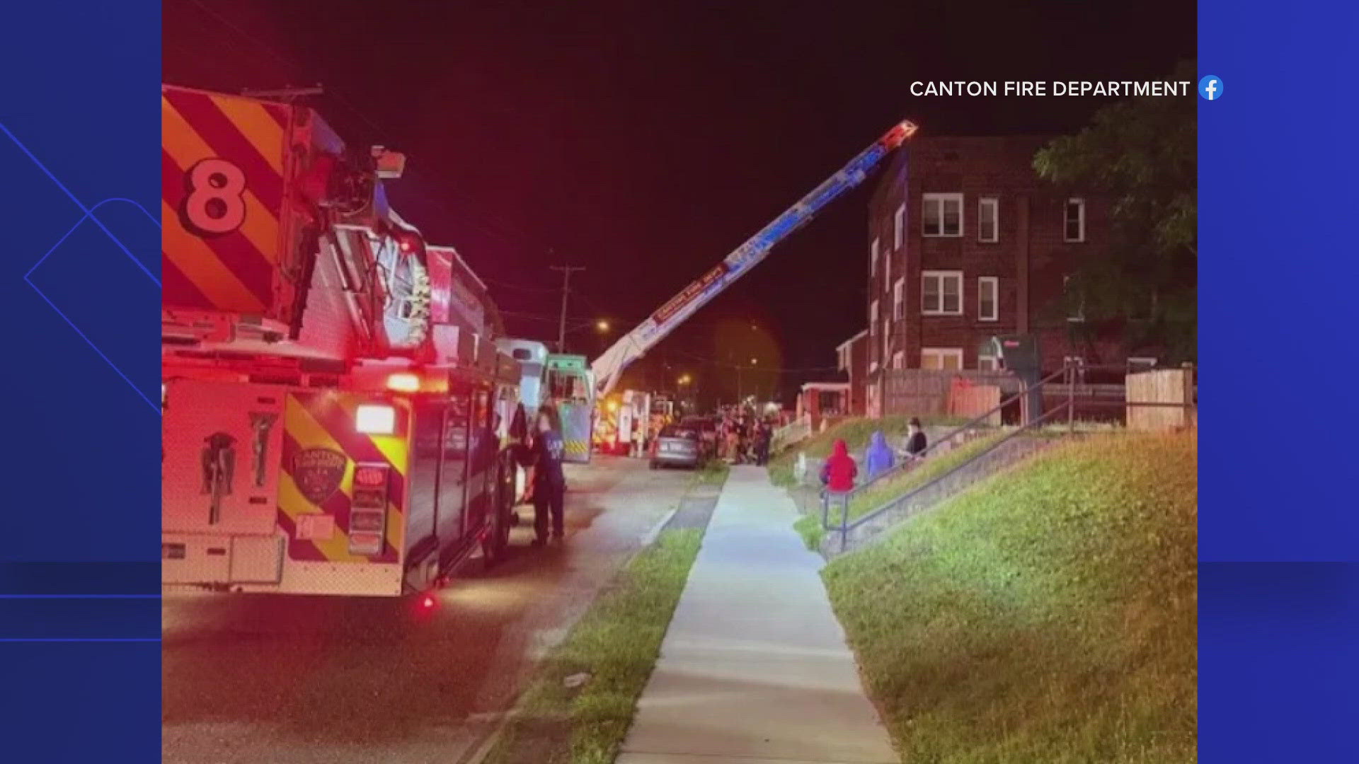 Canton apartment fire on 5th Street NW sends 1 to hospital | wkyc.com