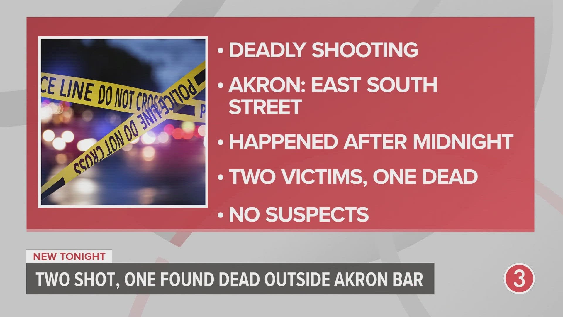 Anyone with information on the shooting is asked to contact Akron police at 330-375-2490.