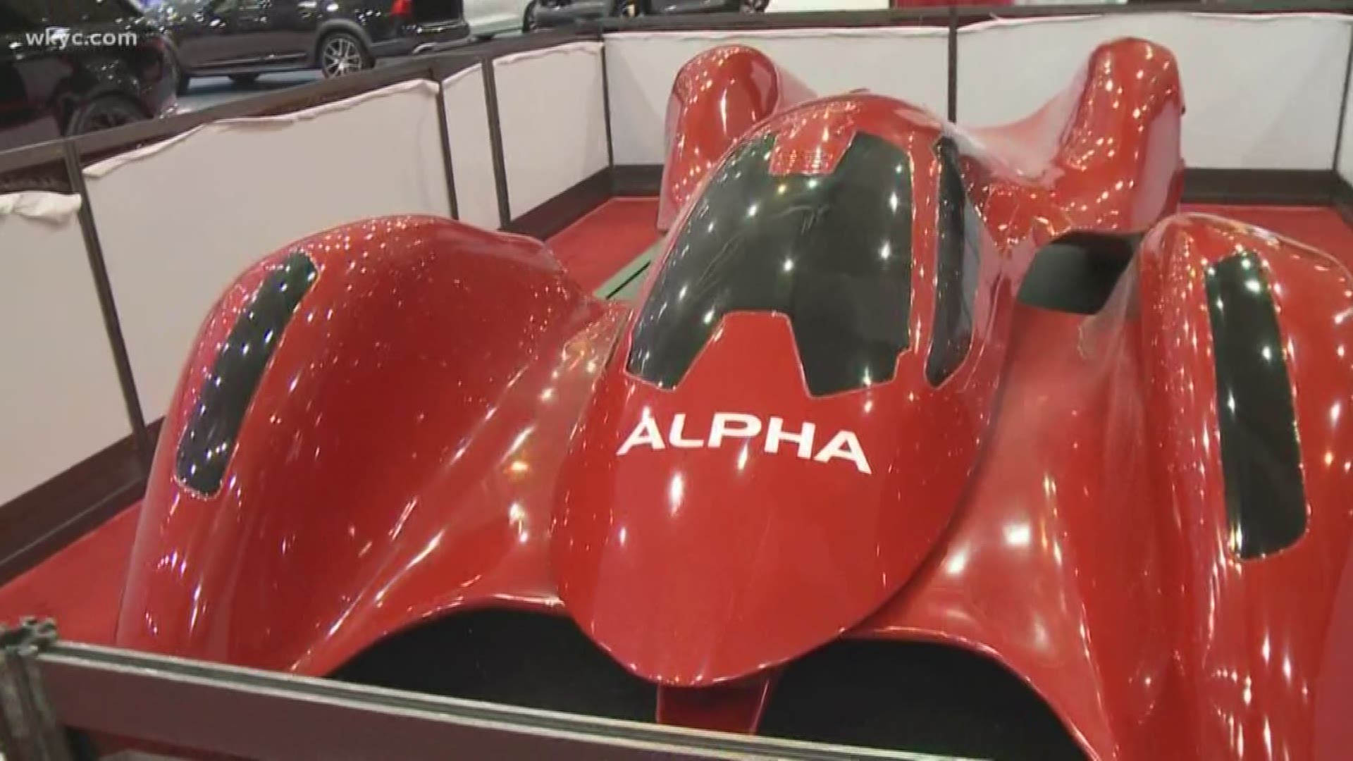The Auto Show Alpha makes its Ohio debut at the 2020 Cleveland Auto Show. This concept car is made of high-density foam.