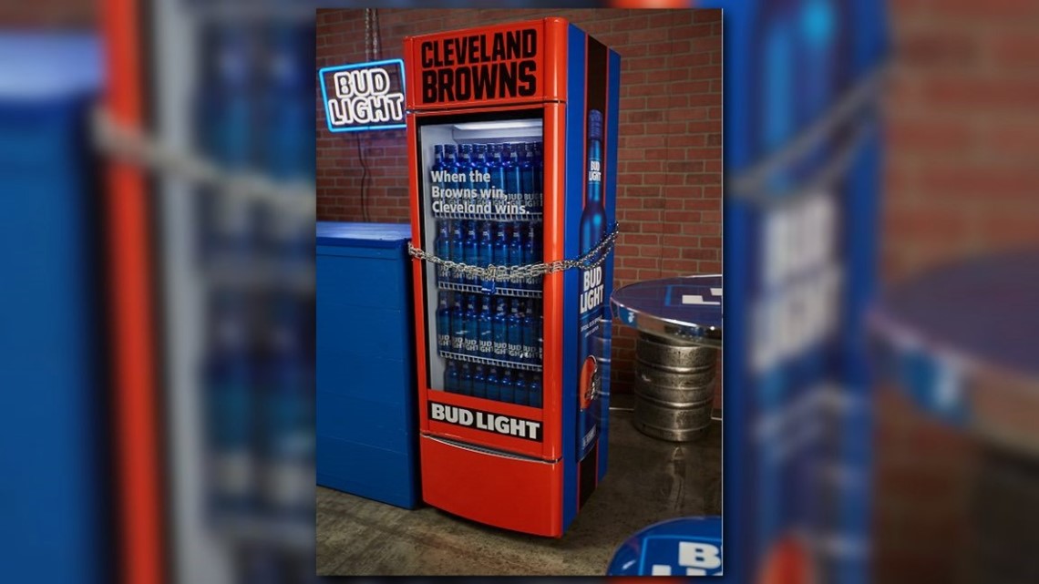 Bud Light 'Victory Fridges' still locked after Cleveland Browns