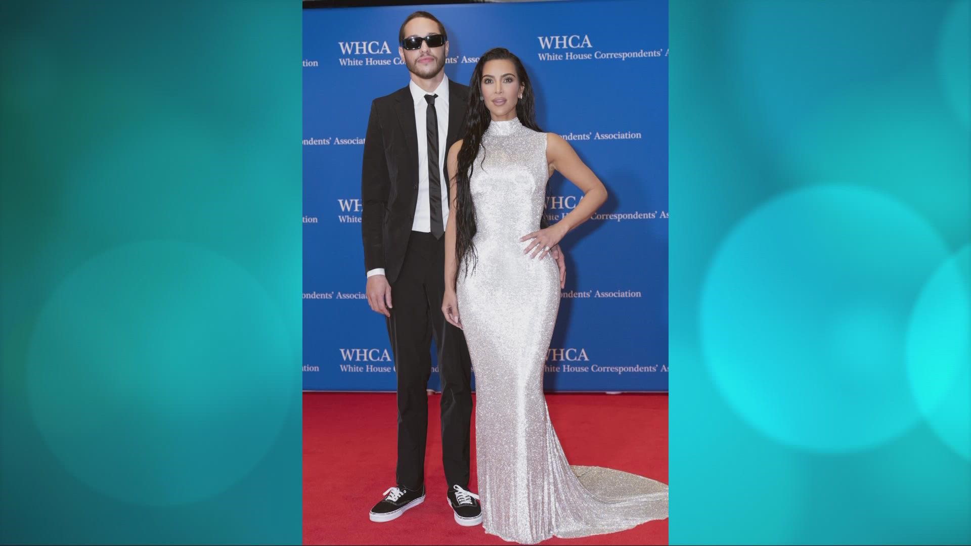 Kim Kardashian and Pete Davidson make red carpet debut at White House  Correspondents' Dinner