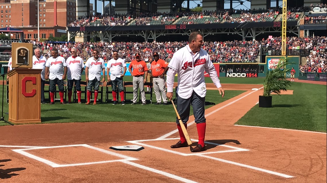 Indians retire Thome's No. 25  News, Sports, Jobs - Weirton Daily Times