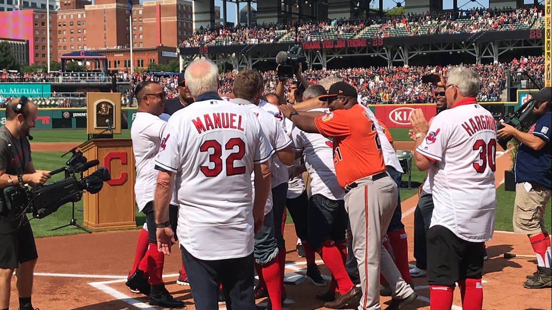 Jim Thome officially retires as a member of the Indians on night