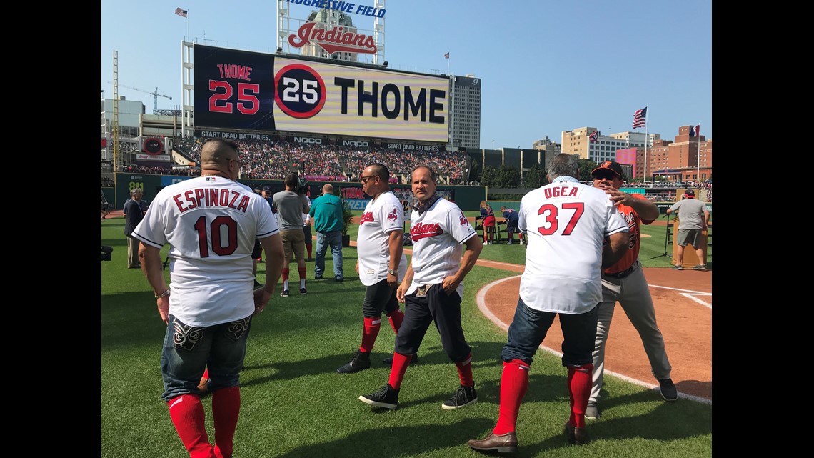 Indians retire Hall of Famer Jim Thome's No. 25 - The Columbian