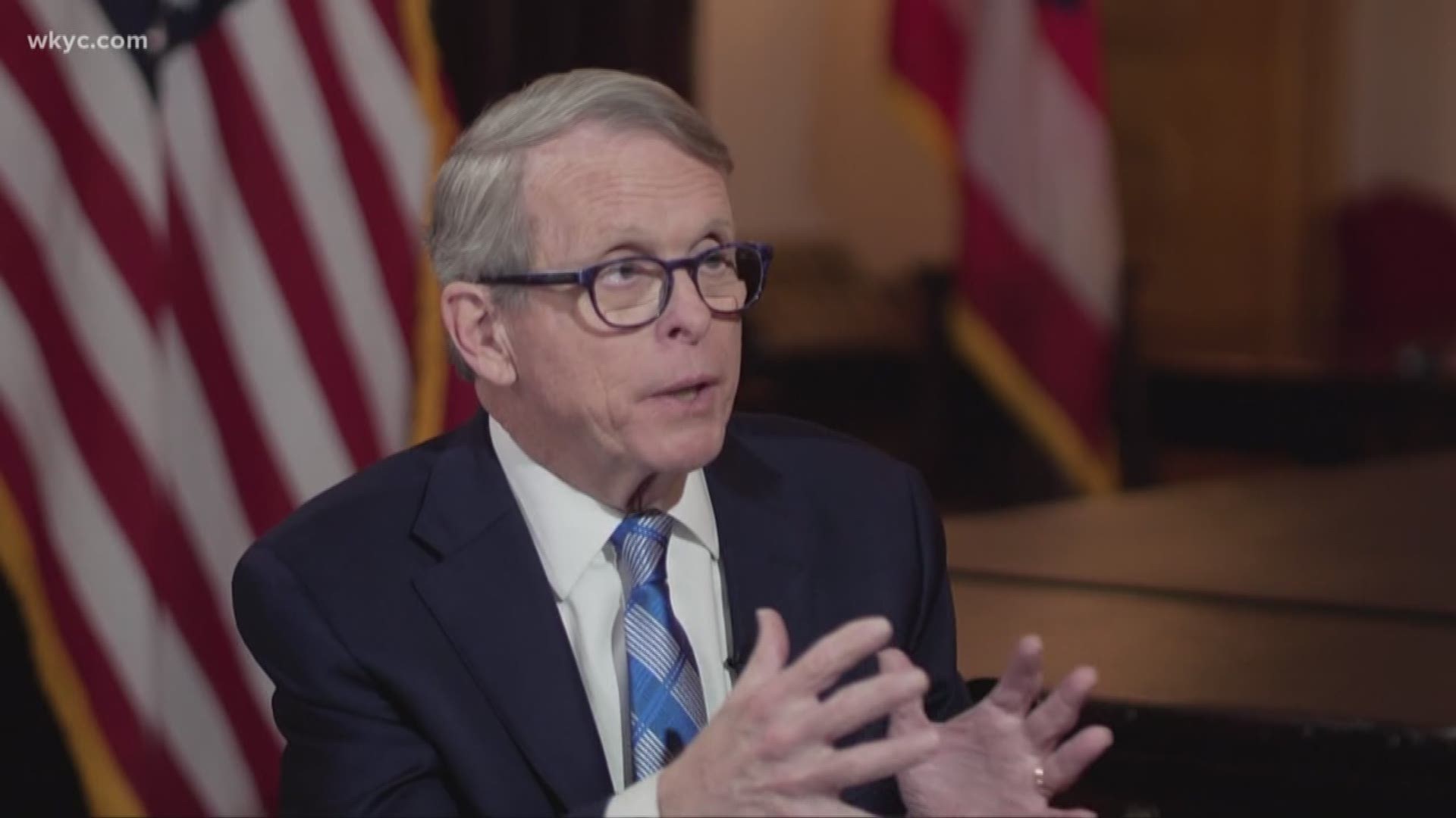 Feb. 20, 2019: (AP) -- Gov. Mike DeWine will announce Thursday his proposed recommendation for increasing the state gas tax to address a chronic shortfall in spending on road renovations, the governor said at an annual forum sponsored by The Associated Press.