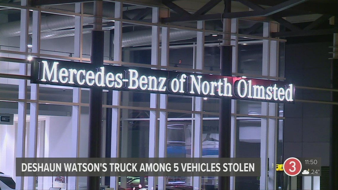 Cleveland Browns QB Deshaun Watson's truck among 5 vehicles stolen at North Olmsted dealership