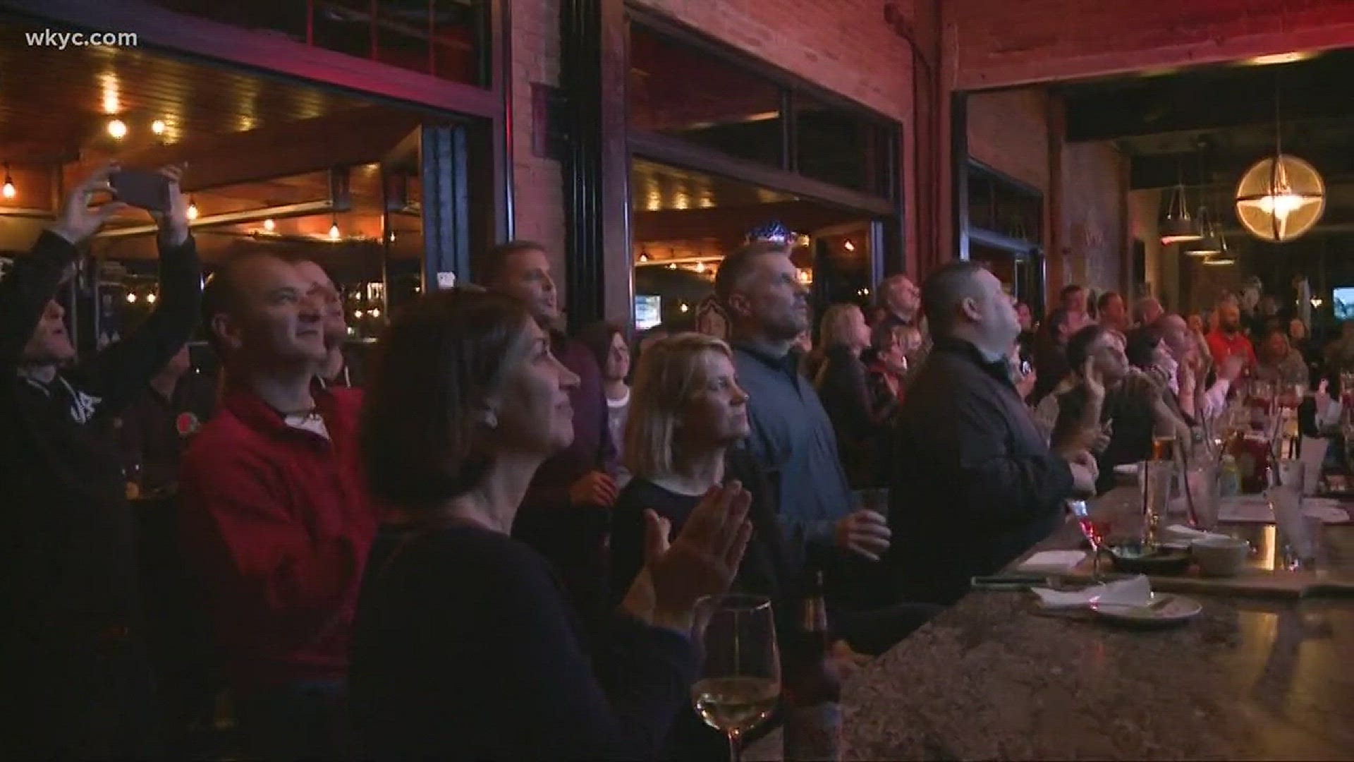 Red Gerard's family and friends gather together for Rocky River watch party