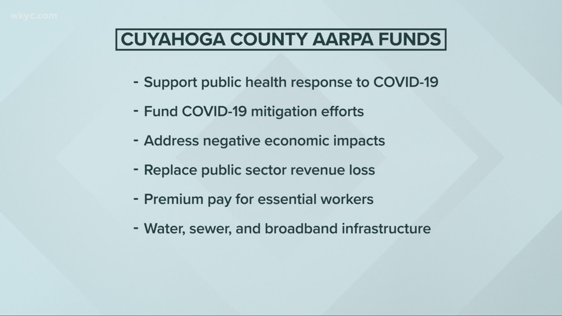 County leaders are asking for your input on how to spend the roughly $240 million in ARPA funds. Laura Caso reports.