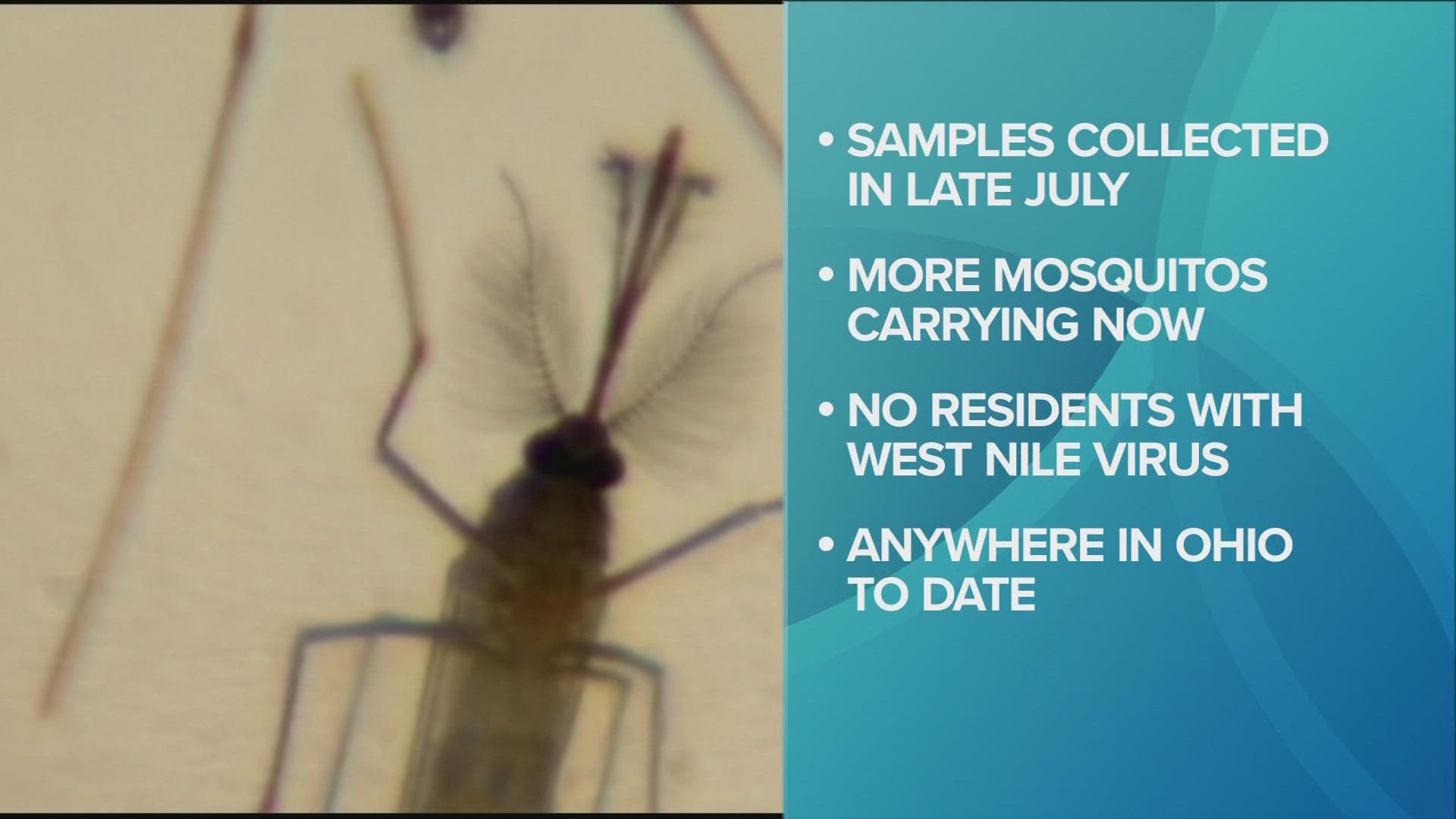 Three pools of mosquitos carrying West Nile Virus have been discovered in Lake County.
