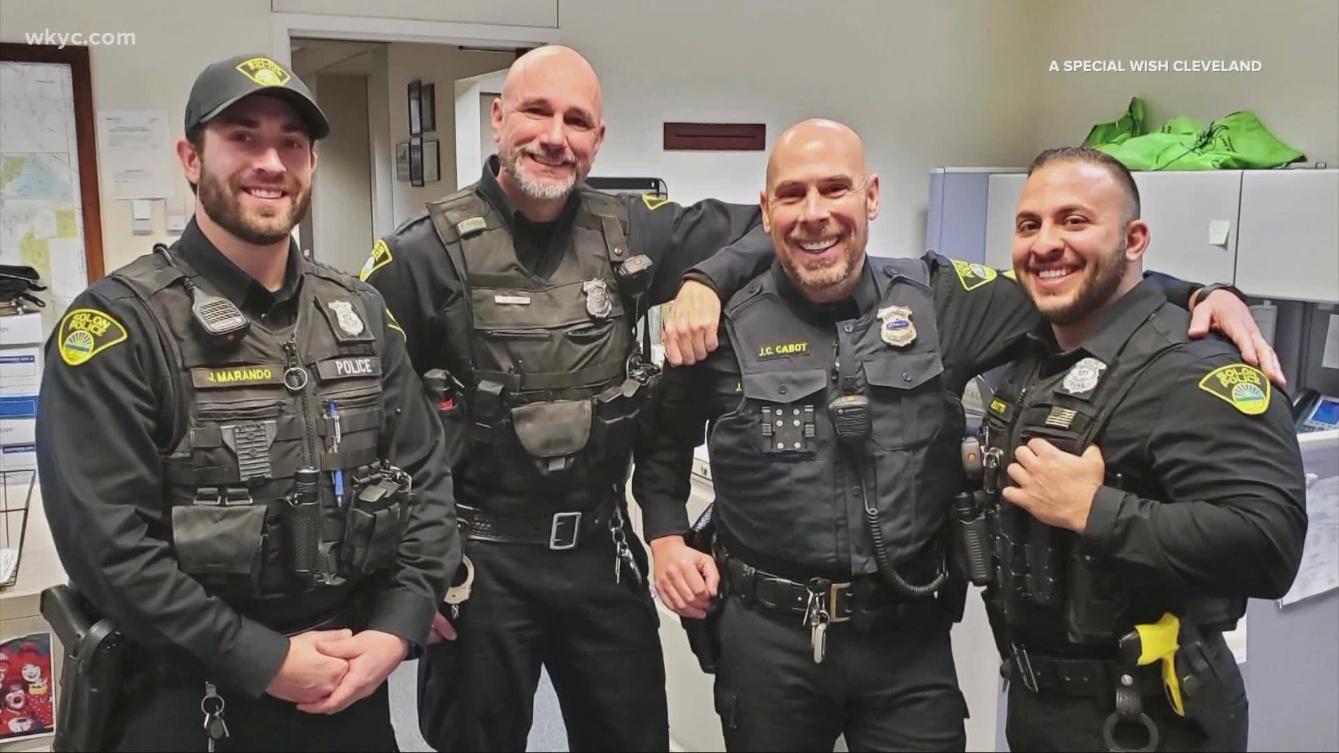 Multiple police departments in Northeast Ohio partnered with A Special Wish Foundation to help raise money during No-Shave November.