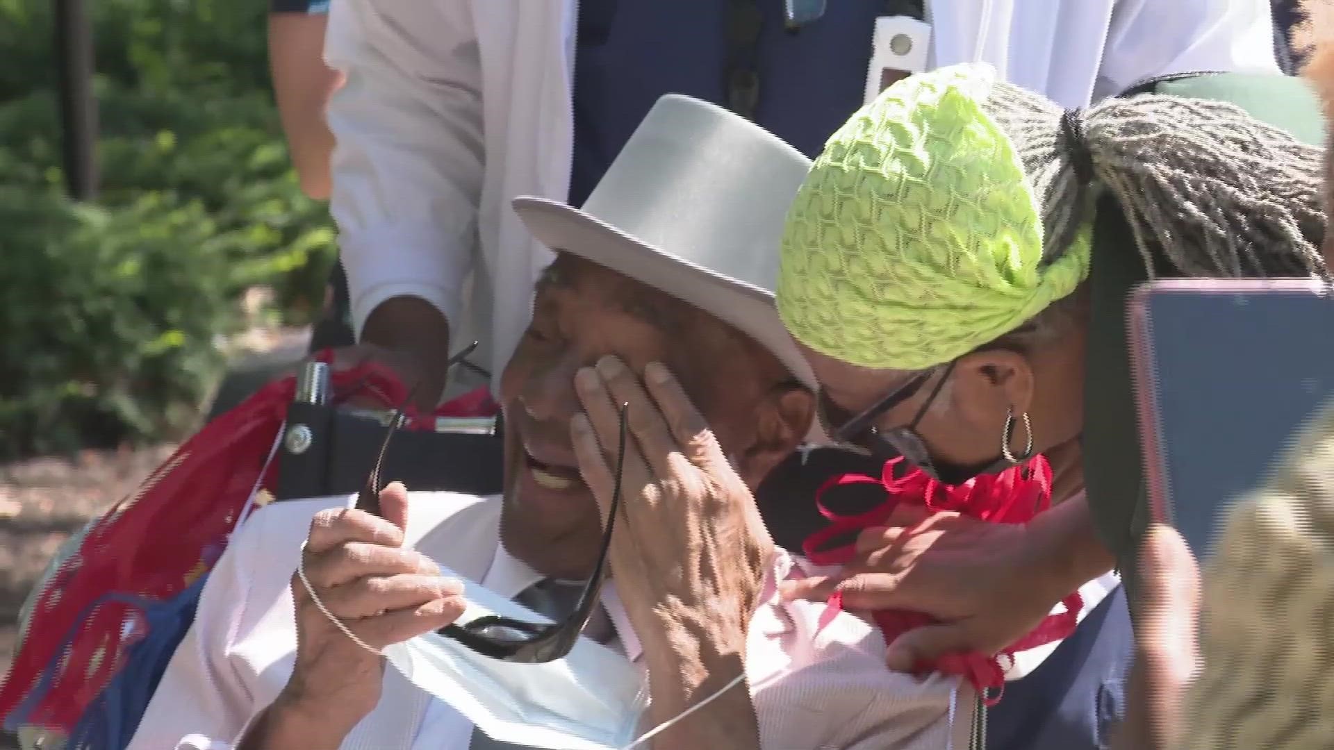 The Cleveland VA Medical Center hosted a surprise car-parade birthday celebration for U.S. Army WWII Veteran Chester Lloyd, Jr. who turned 100 today.