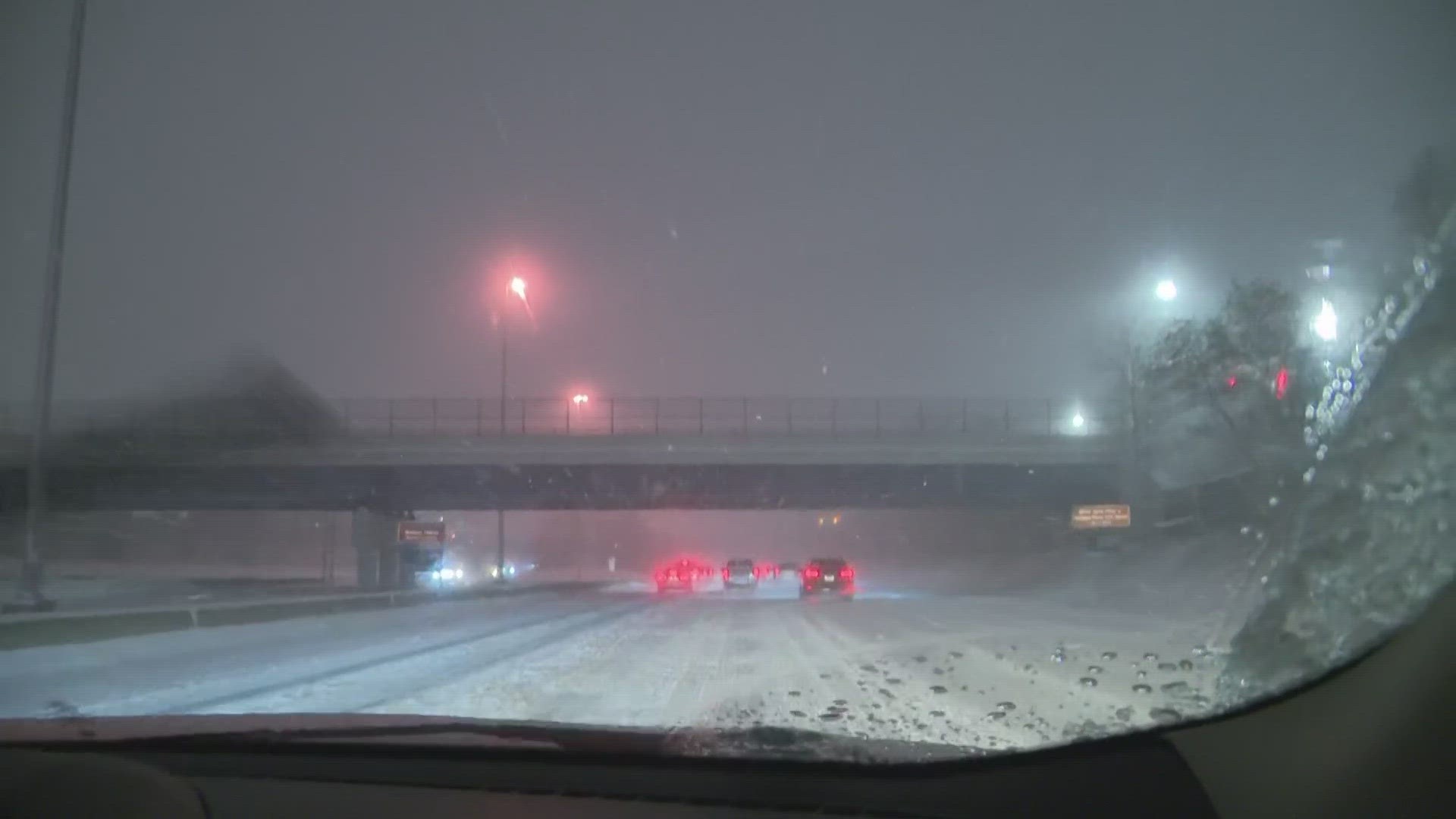 Give yourself plenty of extra time today as lake effect snow is causing some BIG problems.