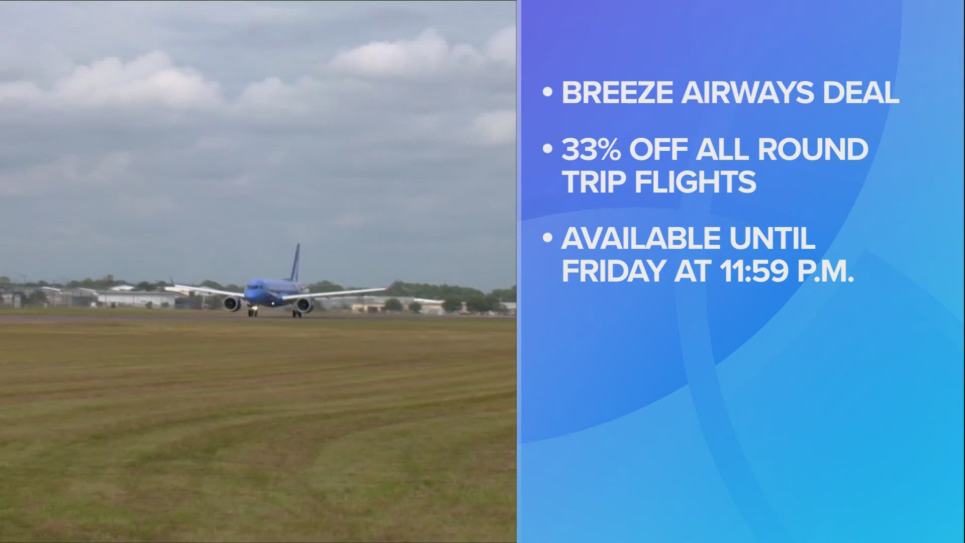 Breeze Airways starts nonstop service from the Akron-Canton Airport to Los Angeles International Airport.