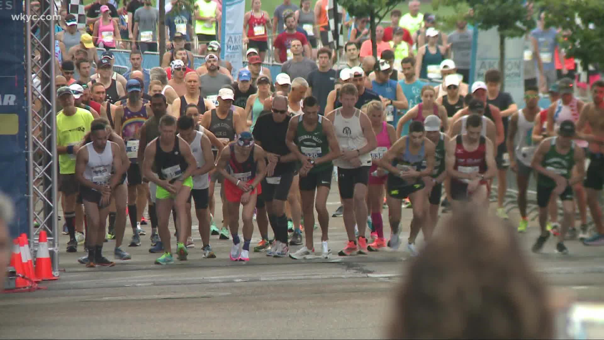 Akron Marathon is also making it easy to show your support from home by livestreaming the race, starting at 6:30 a.m. on the Akron Marathon facebook page.